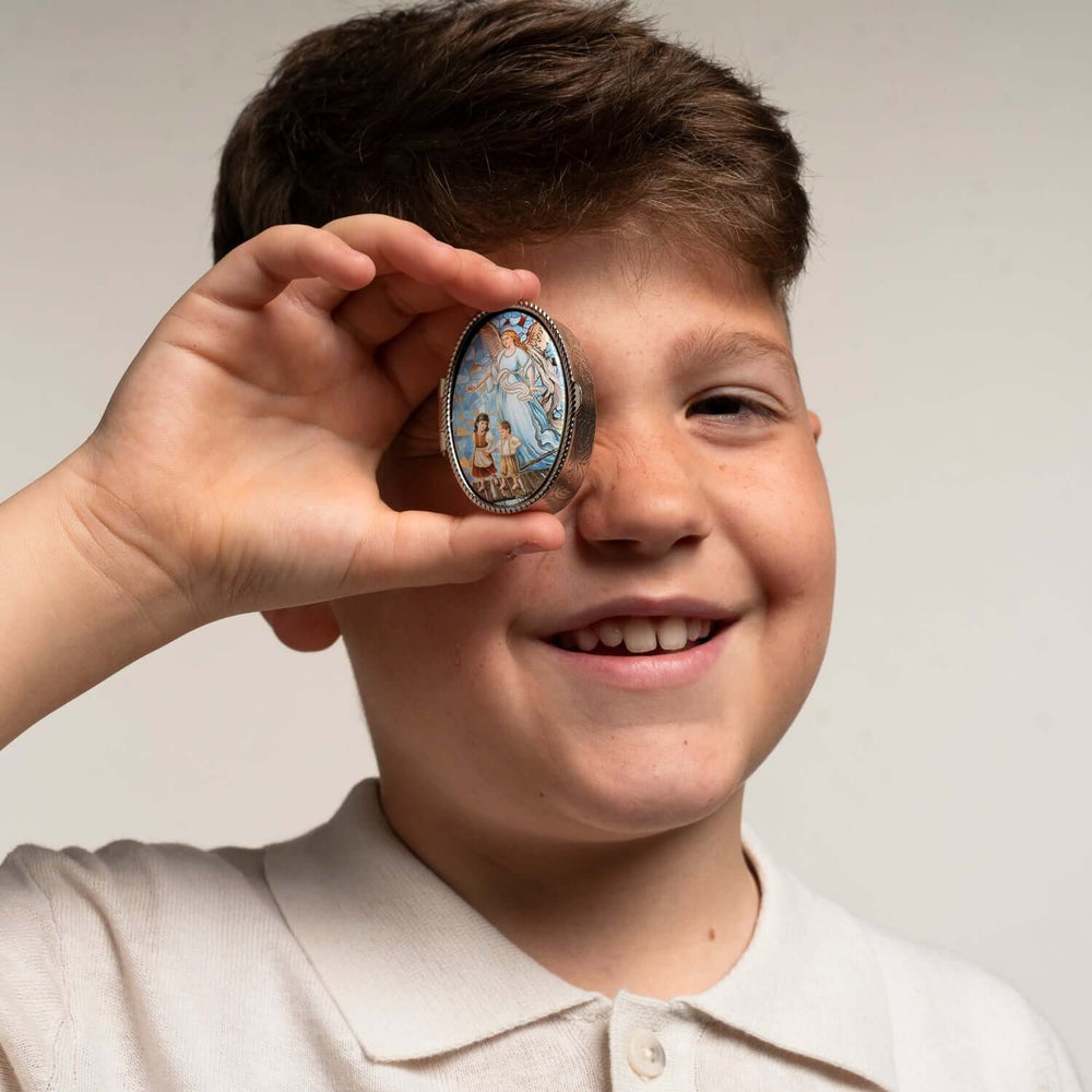 Guardian Angel rosary box from the Vatican