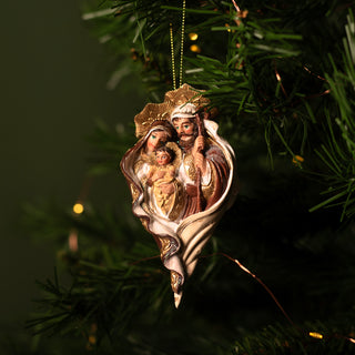 Holy family Christmas tree ornament