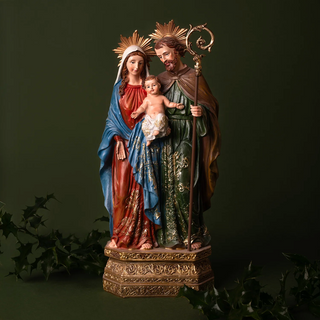 Holy Family resin statue

