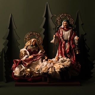 Holy family nativity scene