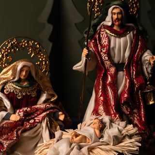 Holy family nativity scene