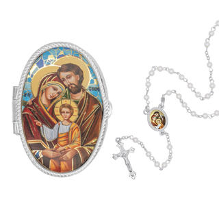 Holy family rosary box