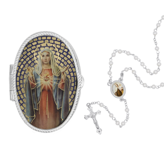 immaculate heart of mary rosary box