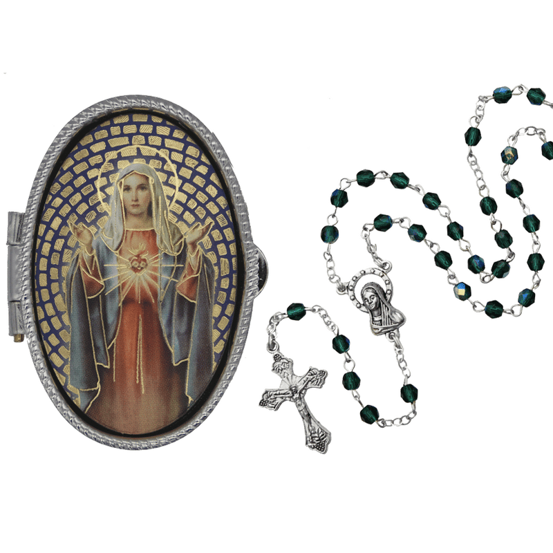 Immaculate Heart of Mary Rosary Box Savelli Religious