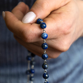 Lapis lazuli beads rosary