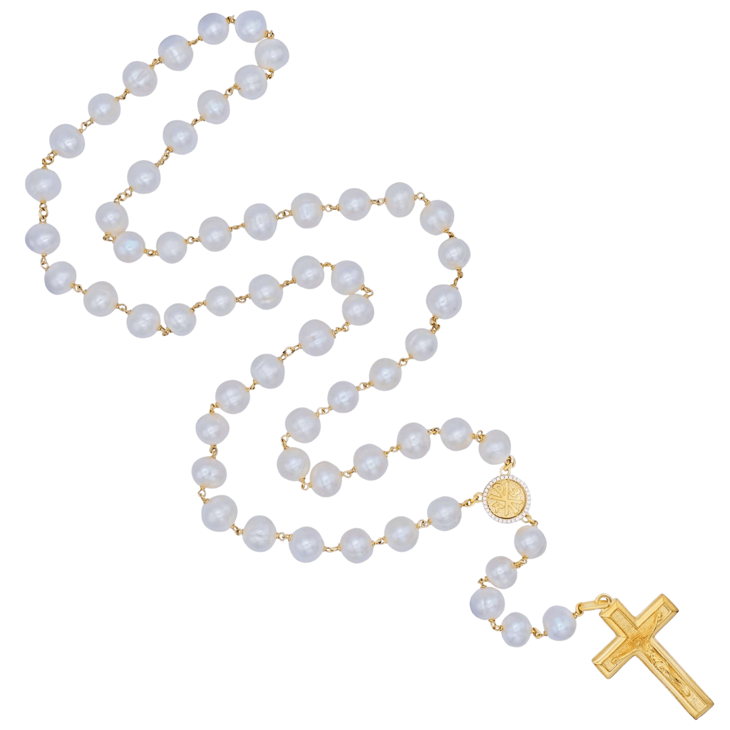Large Pearl Rosary | Savelli Religious Large Pearl Rosary | Savelli Religious