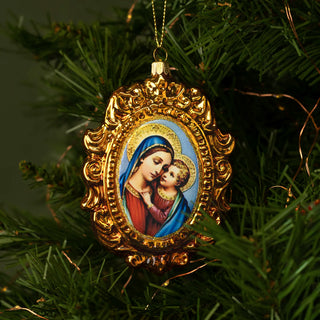 Madonna with child christmas tree decoration