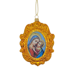 Madonna with child christmas tree decoration