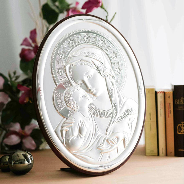 Madonna with Child Sterling Silver Picture