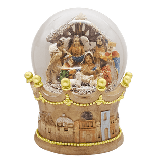 Nativity Scene Musical Snow Globe