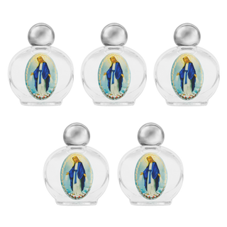 Miraculous Medal Holy Water Bottle set of 5