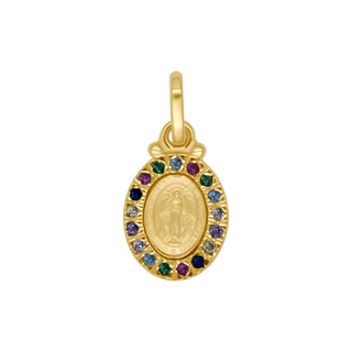 MEDAGLIA MIRACOLOSA - CIONDOLO - ARGENTO DORATO