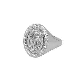 MIRACULOUS MEDAL - RING - SILVER