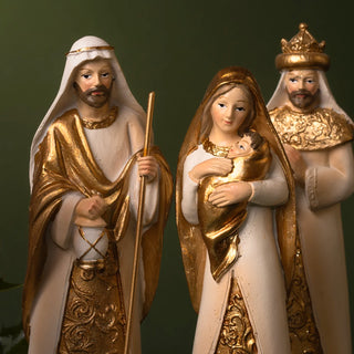 Modern Nativity scene figurines