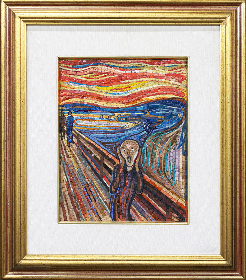 The Scream by Munch mosaic