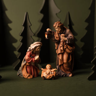 Wood nativity set