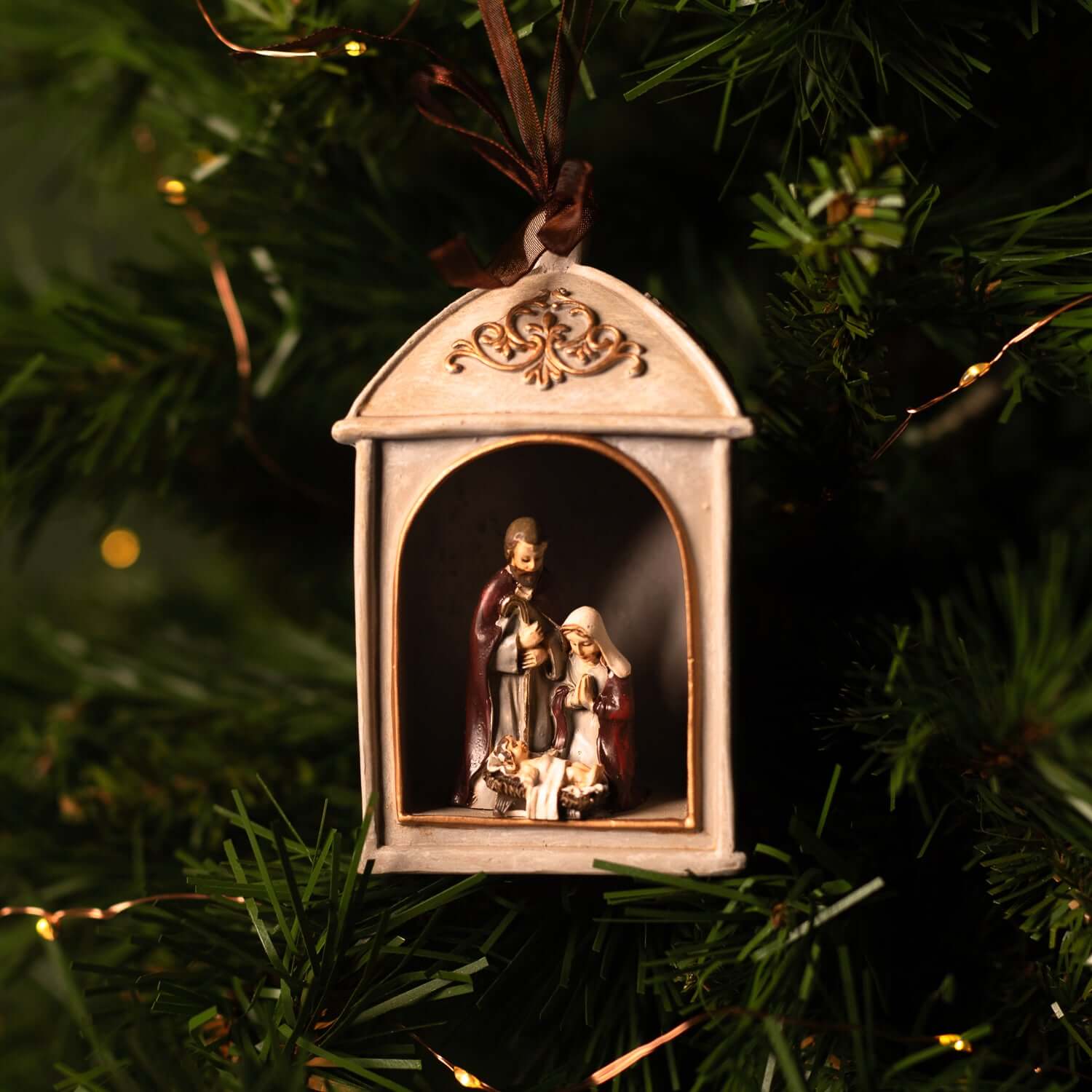 Set Presepe Di Natale In Resina Con Statuine - Decorazione Tradizionale Cristiana Per Tavolo, Casa, Chiesa O Ufficio, Ideale Come Regalo Natalizio