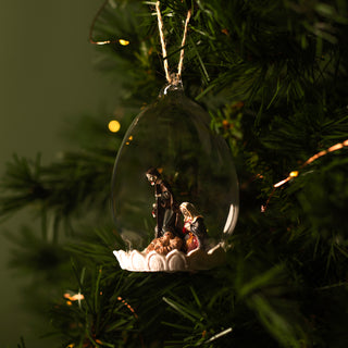 Nativity scene christmas tree decoration