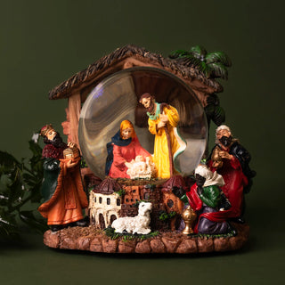 Nativity scene snow globe
