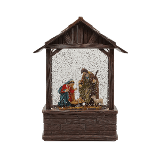 Musical Snow Globe with Nativity Scene