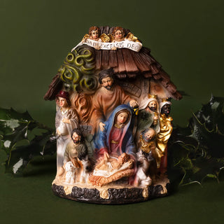 Nativity scene in resin
