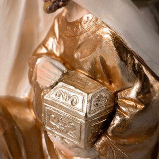 close-up of resin nativity scene