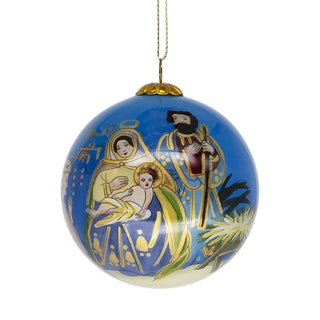 Christmas Bauble nativity ornament