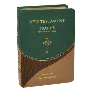 New Testament and Psalms bible green