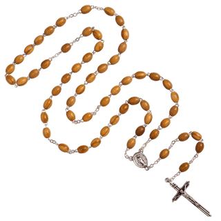 Olive wood beads rosary