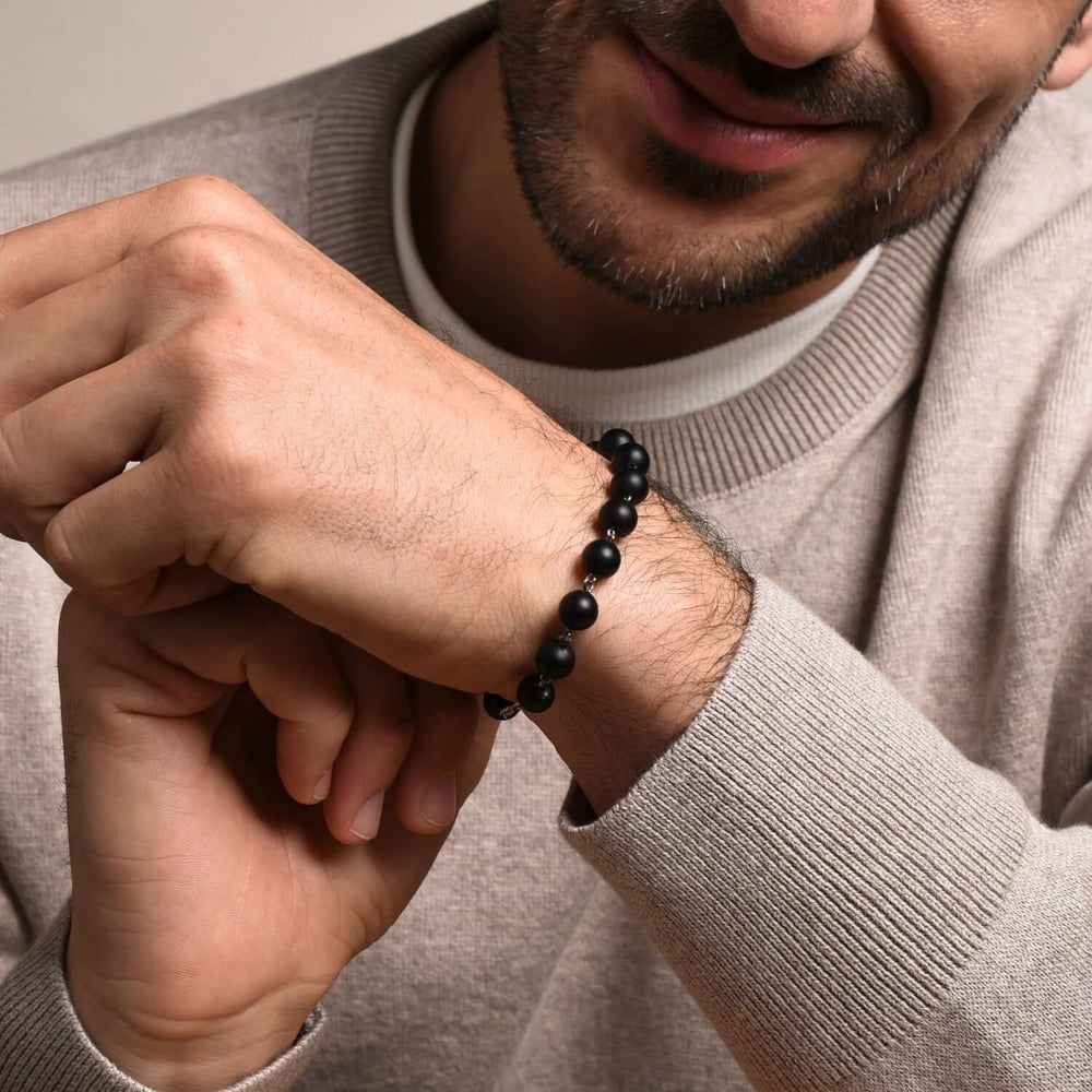 Onyx Rosary Bracelet
