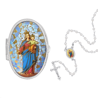 Our Lady help of Christians rosary box