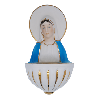 Our Lady of Grace holy water font