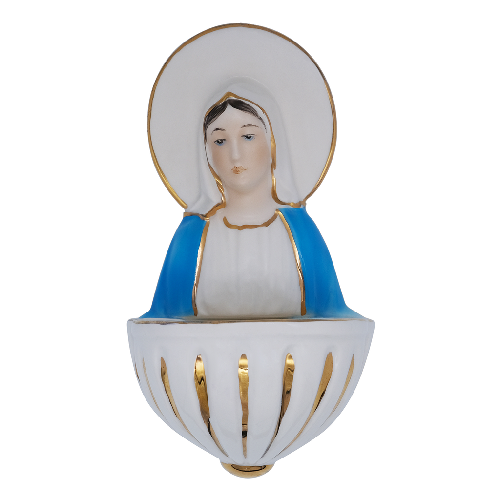 Our Lady of Grace Holy Water Font | Savelli Religious