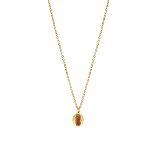 Our Lady of Guadalupe Golden Brass necklace