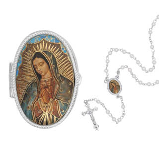 Our lady of Guadalupe rosary box