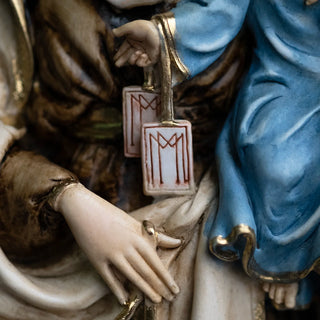 Our Lady of Mount Carmel hand-painted resin statue