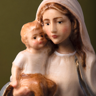 Our Lady of Protection Wooden Statue