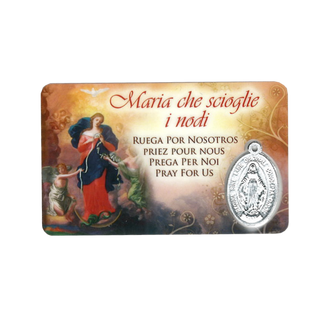 Mary Undoer of Knots Holy Card