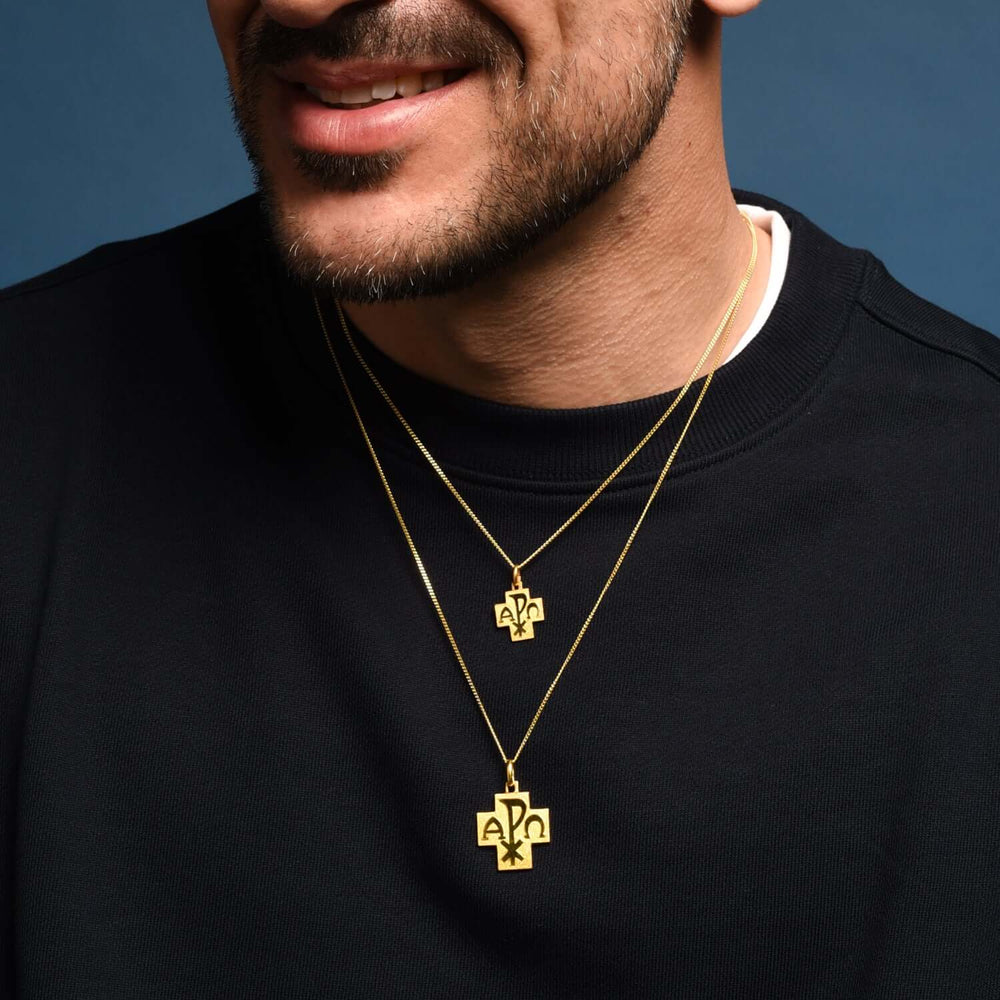 18 Kt Gold Peace cross