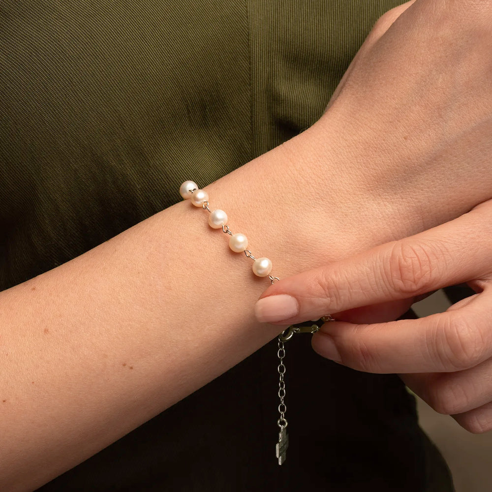 Pearl Rosary Bracelet