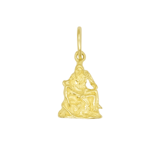 Michelangelo's Pietà 18k Gold Pendant