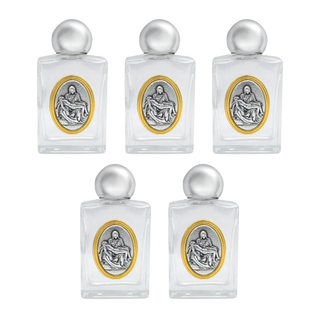 Pietà by Michelangelo Holy Water bottle set of 5