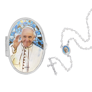 pope francis rosary box