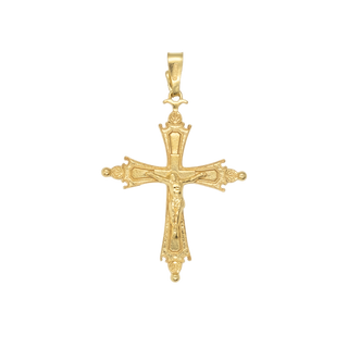 This Pope Leo golden silver crucifix pendant