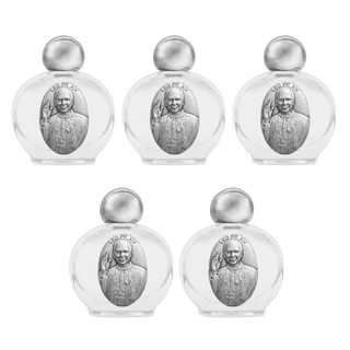 SET PAPA LEÓN XIV - BOTELLITAS DE AGUA BENDITA