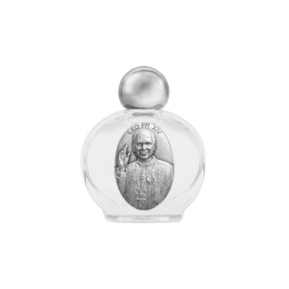 Pope Leo XIV small glass bottle of holy water