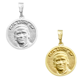 Pope Leo XIV medal in silver