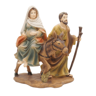 Pregnant Mary with St Joseph statue