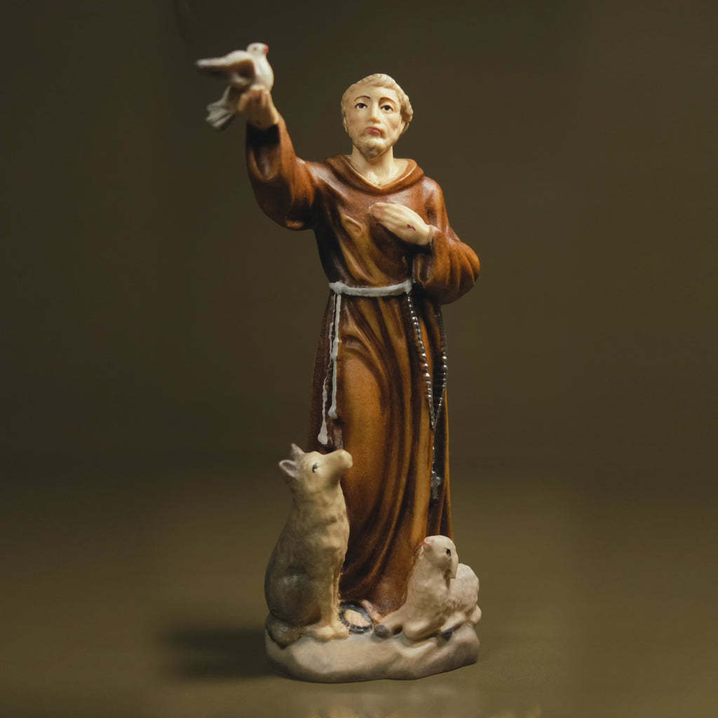 Saint Franci Statue in woood
