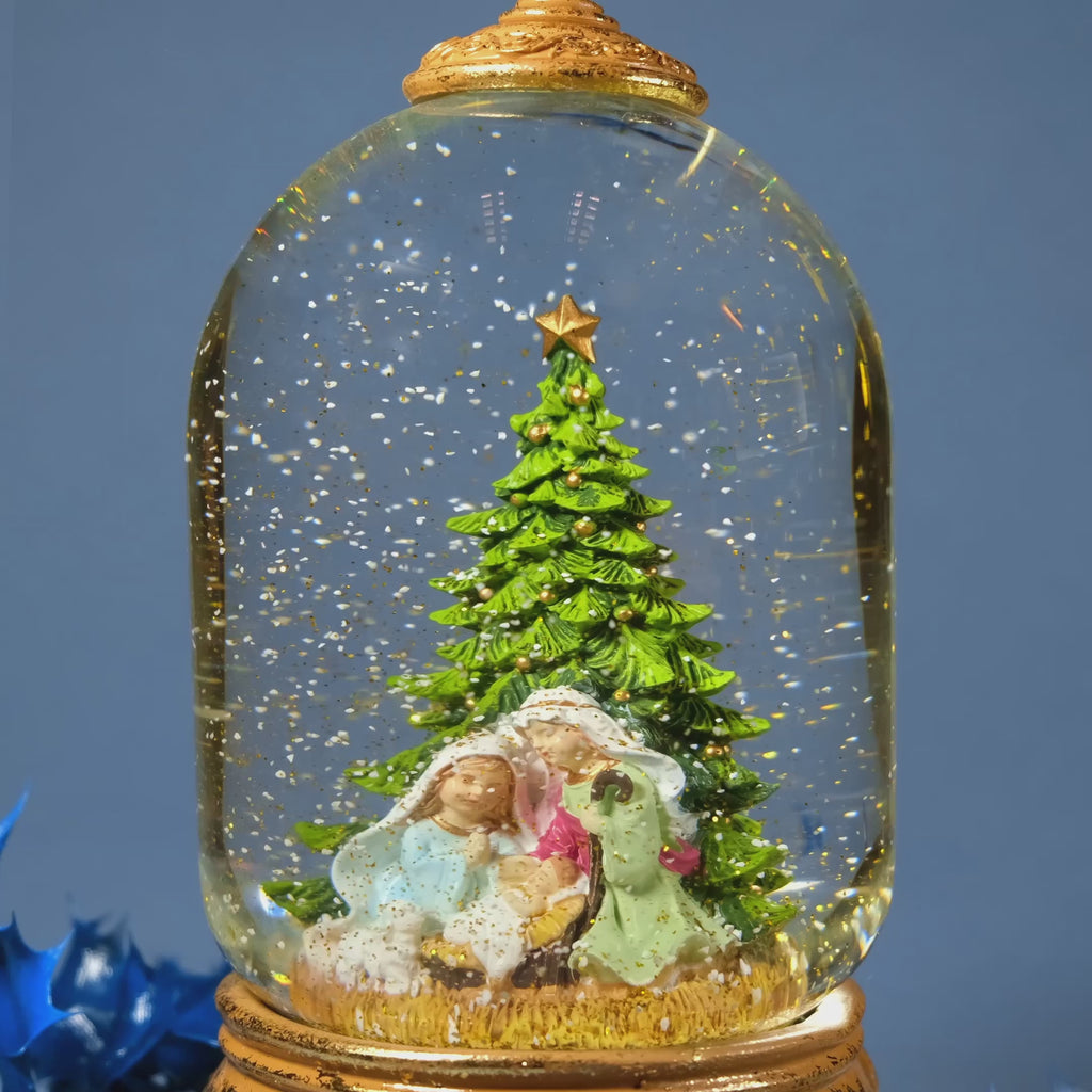 Christmas snow globe musical carillon video details